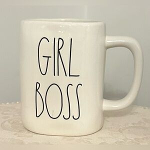 White 'Girl Boss' Rae Dunn Mug